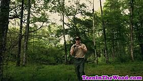 a petite teen gets hard banged by a crazed ranger