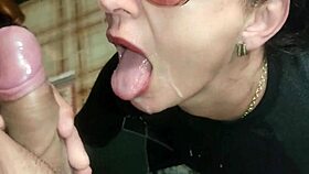 In this compilation, amateur mature milfs swallow cum eagerly