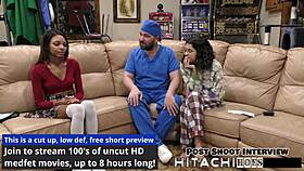 Solana, the freshman, experiences a mandatory hitachi orgasm backstage