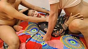 Best threesome game 2025 - playing truth and dare with girlfriend and best friend full video on red