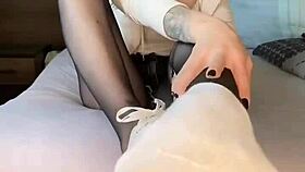 Blacknails Feet in Feetworld Fetish Nylonfeets Nylonfet Sh Nikeairforce Nylontights Girl On