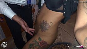 german party girl gets licked by strangers in the club