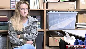 Shoplifter Kate and LP hardcore sex in the store