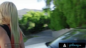 stacked military wife alexis fawx wears lingerie before intense lesbian encounter with her best friend.