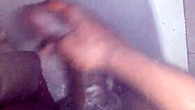 I'm Jerking My Big Black Cock In The Shower, Getting Ready To Cum! 💦