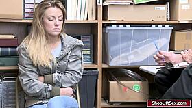 Shoplifter Kate and LP hardcore sex in the store