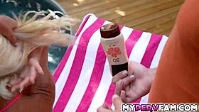 kai jaxon squeezes taylor vixxens big tits and fucks her milf pussy hard