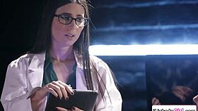 i'm the docter and i lick that petite patien's pussy with my assitant