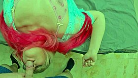 Woman Masturbates Pussy with Vibrator During Oral and Vaginal Fuck