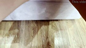 Hey, check out this milf who cums all over her big tits during the session