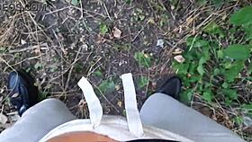 three girlfriends in a swimsuit shorts and jeans masturbate outdoors - lesbian illusion girls.