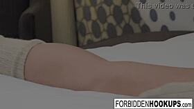 Sexy step-siblings explore first-time fuck