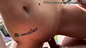 Risky Sex With Lustful Stepmom By The Pool