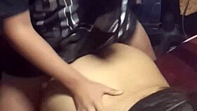 noooo she was scared that her boyfriend would find out college friend leaves the party and this happens