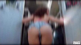 Hotel maid Scarlett teases customer with pussy servicing!