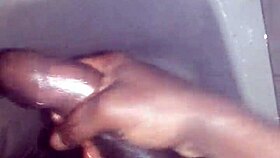 I'm Jerking My Big Black Cock In The Shower, Getting Ready To Cum! 💦