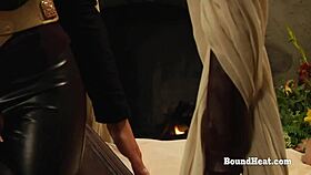 the education of erica: lesbian slaves kneel for strapon punishment