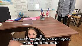 sucked the teachers dick and let him cum inside