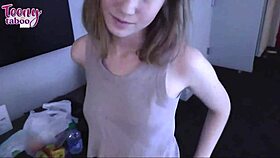 Cum fills babysitter's ass as Seth Brogan fucks blonde Claire Roos!