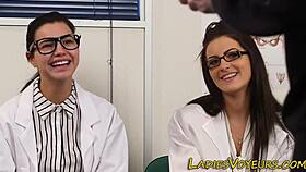 Cfnm fetish doctor babes humiliate patient in hospital uniform