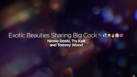 Asian hottie nicole doshi and tru kait hang out in la