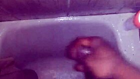 I'm Jerking My Big Black Cock In The Shower, Getting Ready To Cum! 💦