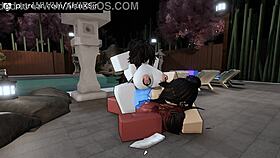 two pretty girls tried my dick in roblox condo game