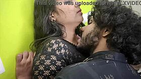 horny indian college girl sneaks to private room for boyfriend fun and moaning.