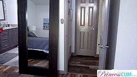 Megan Holly bounces on big cock by pool until creampie! 💦