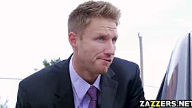 Jojo Kiss Dipping Her Pussy On Top Of Officer Cock