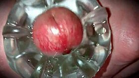 Close up oozing cum from masturbation session?