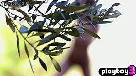 Hot Gloria Sol ENJOYS OUTDOOR POSING!