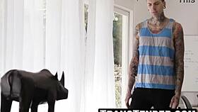 Redhead Shemale Khloe Kay Takes Massive Cock Deep