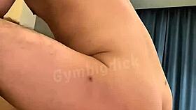 Asian Muscle Twink Gets Big Dick Blowjob Then Bareback Fucking And Cumshot From Boyfriend