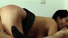 she says, 'hot latina sucks cock and takes it in ass for anal'