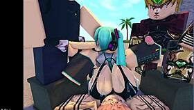 Roblox Miku Banging In Group Gangbang 😈