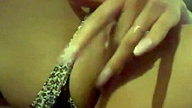 Look how delicious my little panties are, a beautiful Latina using dildo toys.