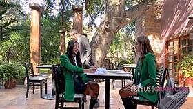 reading writing & freeusing teen 18+ students in fantasy uniform 😏