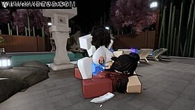 two pretty girls tried my dick in roblox condo game