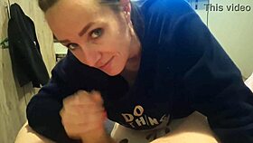 swallowing cum after delicious blowjob