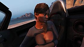 Grand Theft Auto 5 Game - Franklin Gets Hooker Service From Prostitute In Car For Sex