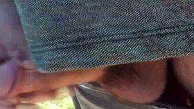 on this wild beach, does the naked blonde notice the pervert jerking off?