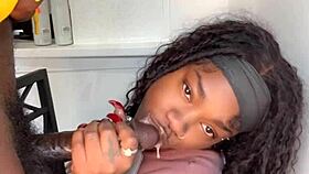 11 inch cock guy gets blowjob from evil eater keisha minaj cumshot