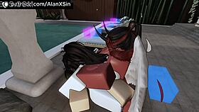 two pretty girls tried my dick in roblox condo game