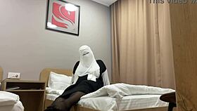 turkish stepmom masturbates in pantyhose