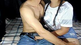 i'm fucking with my best friend's ex boyfriend he convinces me to have sex and we scream with pleasure in real homemade video