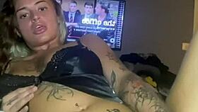 Teen goth whore fucks her tight little 18+ pussy