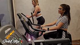 Lesbians Fuck In Bathroom