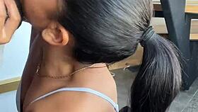 Amateur Couple's Deepthroat Session With Huge Cock Ends In Facial