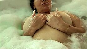 madrastra gets hot in the jacuzzi-